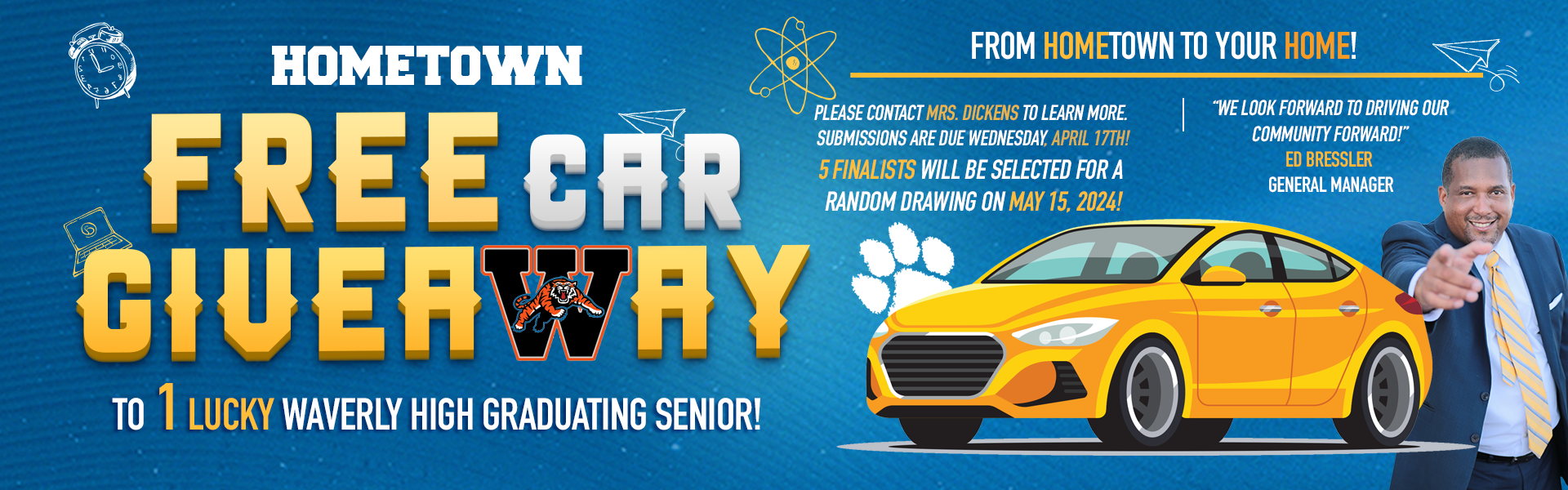 Free car giveaway in Hometown Chevrolet in WAVERLY OH